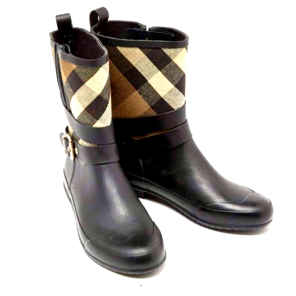 🖤🤎 BURBERRY Holloway Rain Boot EU 36